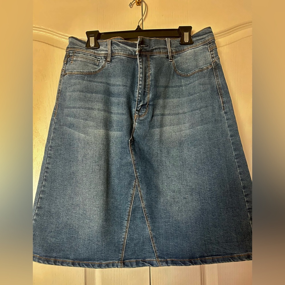 Curve Denim A-Line Skirt Size 16